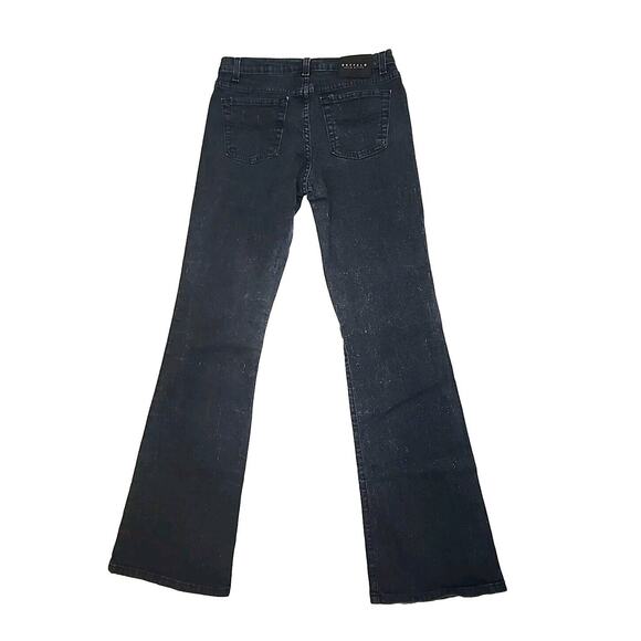 Buffalo‎ David Bitton Size 29 Dark Denim Glitter Sparkling Boot Cut Jeans Y2K - Picture 2 of 6